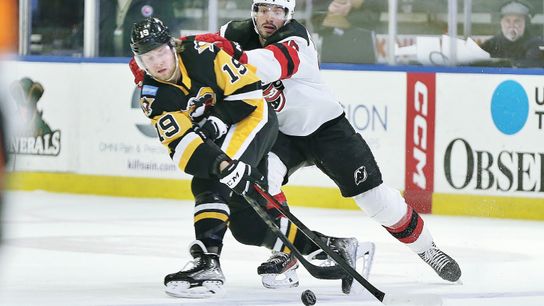 Nylander records two assists in debut with WBS taken at PPG Paints Arena (Penguins)